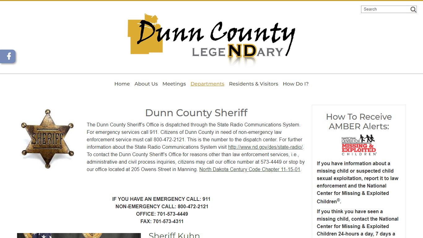 Dunn County Sheriff - Dunn County, ND - Dunn County, North Dakota